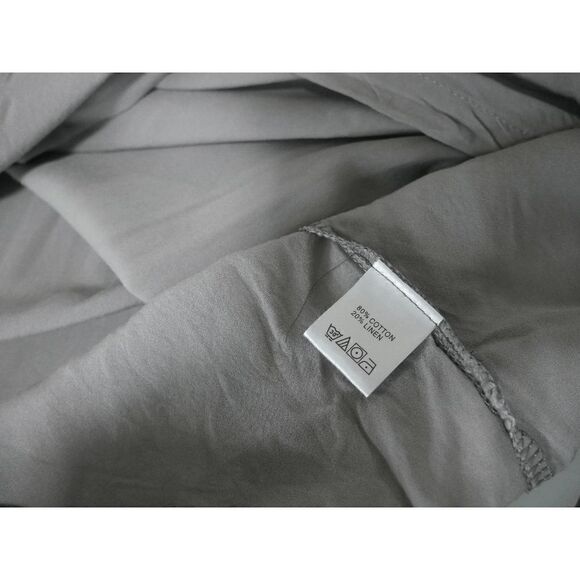 Women's Gray Embroidered Three-Quarter Sleeve Button-Up L #1943-D3 - Picture 8 of 8